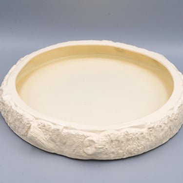 Metlox Potteries Poppytrail Satin White Flower Bowl 757 | Vintage California Pottery Artware 