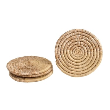 Woven Coasters | Sand | Set of 4