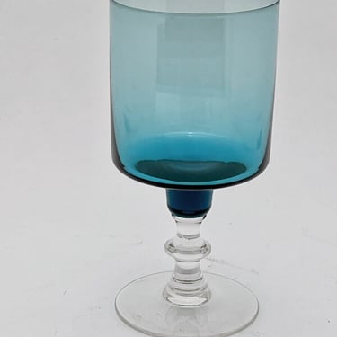Aqua colored cocktail glasses