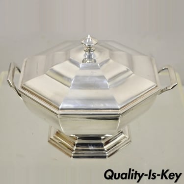 Soppil Wolff Silver Plate Covered Soup Tureen Casserole Lidded Dish Serving Dish