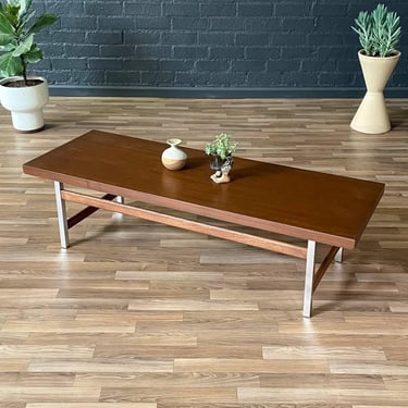 Mid-Century Modern Walnut & Chrome Coffee Table by Lane, c.1960’s 