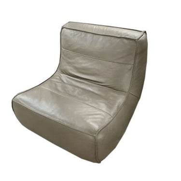 Leather Armless Lounge