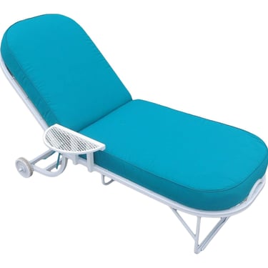Steel Spring Outdoor / Patio Chaise Lounge by Woodard 