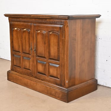 Ethan Allen Regency Maple Flip Top Server or Bar Cabinet