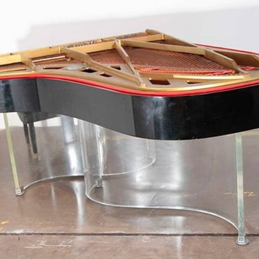 Rare 1940s Art Deco Art-Case Rudolph Wurlitzer Grand Piano, Model 770, Designed by William Zaiser 