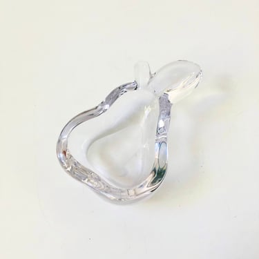 Crystal Pear Tray by Art Vannes France 