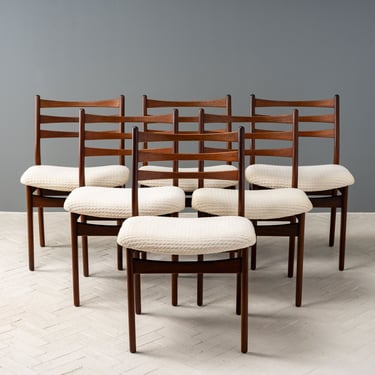 Set of 6 Dutch Teak Dining Chairs