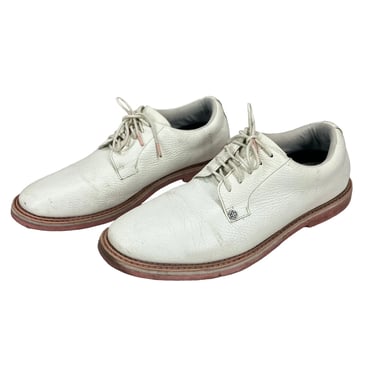 G4 White Leather Designer Golf Shoes Sz 12