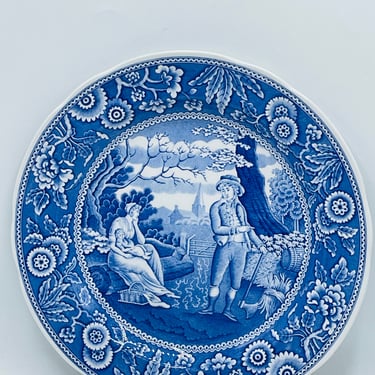 Vintage Spode Blue Room Collection "Woodman" Dinner Plate-Mint Condition - 10.5- England 