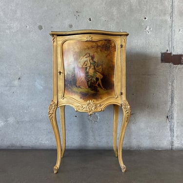 Louis XV Vernis Martin Style Music Cabinet