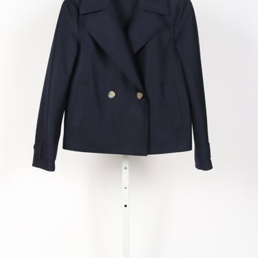 Cropped Peacoat - Navy Blue