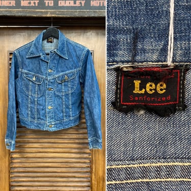 Vintage 1950’s Lee Riders Denim Jacket (No R, No MR) 50’s Work Wear, Vintage Clothing 