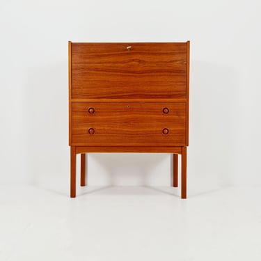 Midcentury Danish vintage teak secretary, vanity /Make up table By Arne Wahl Iversen, 1960s 