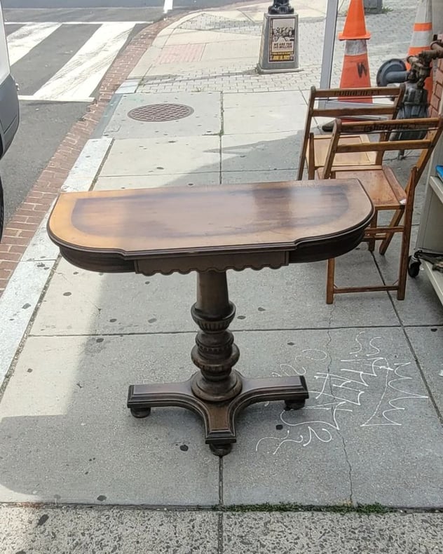 Early 20th Century Foyer Table. 36x16x32" tall.