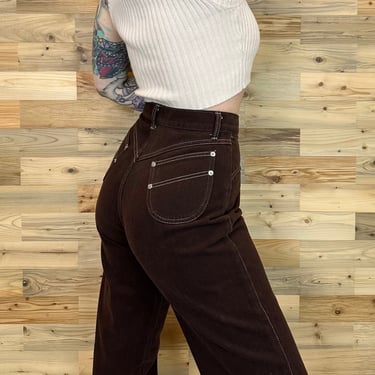 Levi's 70's Vintage Western Style Brown Pants / Size 28 