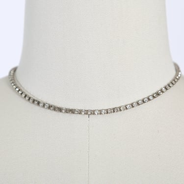 Vintage 1950s rhinestone choker necklace 