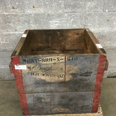 “Box 201” U.S. Navy Wood Crate (Seattle)