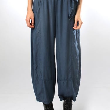 Tapered Full Leg Jogger Style Pants in BLUE or BLACK