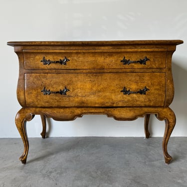 Vintage Minton Spidell French Provincial Two-Drawer Bombay Commode Chest 