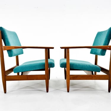 Pair of Mid-Century Armchairs, Czechoslovakia, 1970's 