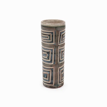 Hal Lasky Ceramic Vase Geometric Modernist Cranbrook Academy of Art 