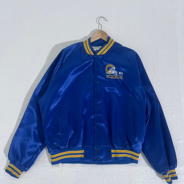 LA Rams Chalk Line  Satin Jacket  Sz XL