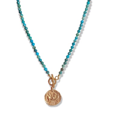 Pegasus Turquoise Charm Necklace