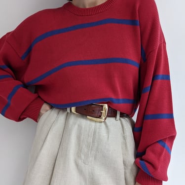 Vintage Striped Crewneck Sweater