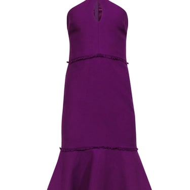 Cinq a Sept - Purple Halter &quot;Dante&quot; Mermaid Dress Sz 4