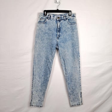 Vintage 80s / 90s Acid Wash High Rise Jeans, Size 30 Waist 