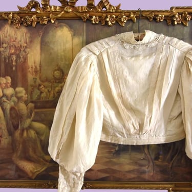 Antique House of Fairchild silk blouse 