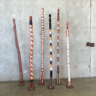 Set of Six Indigenous Australian Spirit Totems