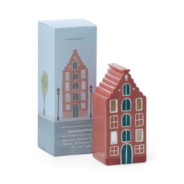 Amsterdam House Ceramic Incense &amp; Tea Light Holder