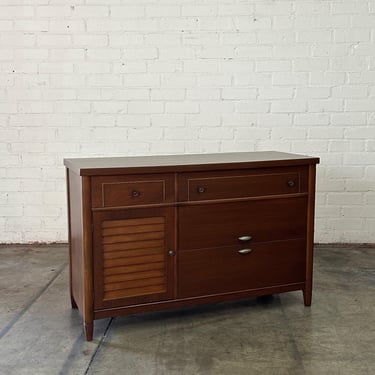 Compact Credenza with Dual Storage 