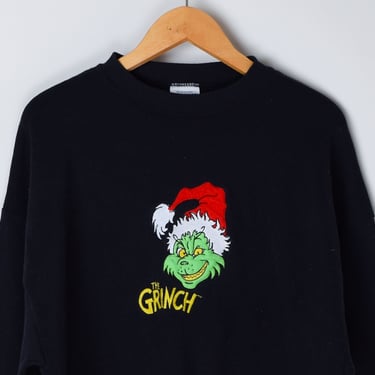 Vintage 90s The Grinch Sweatshirt - embroidered, nineties, oversized, christmas - Men's 2XL 