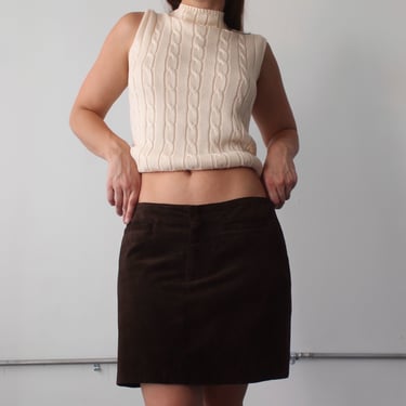 90s Polo Jeans Co. Suede Miniskirt - W31