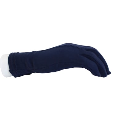 1950s Navy Blue Nylon Gloves - Vintage Navy Blue Nylon Gloves - 1950s Blue Gloves - Vintage Blue Gloves - 1950s Gloves - Vintage Gloves 