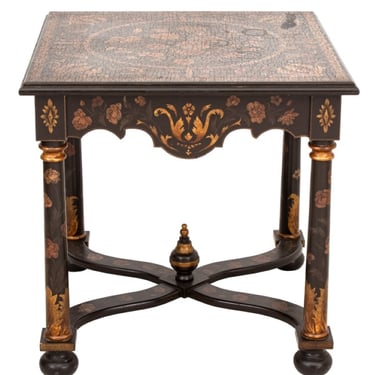 Napoleon III Style Painted Wood End Table