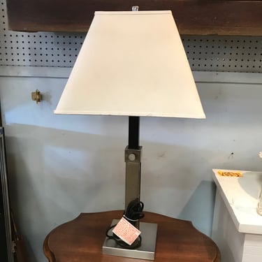 Crate & Barrel Table Lamp with Square Shade