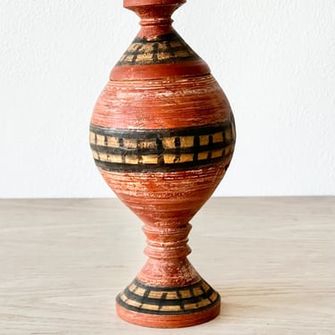 Wooden Vessel with Lid