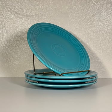 Fiestaware Turquoise Luncheon Plates - Set of 4 