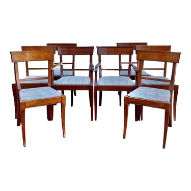 Grange Made in France French Empire Dining Chairs - Set of 8 