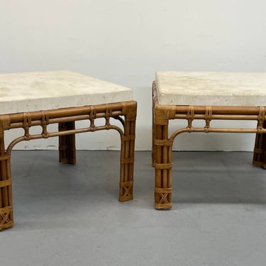 Rattan End Table