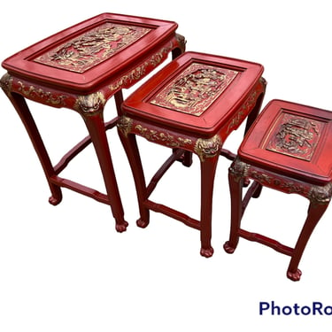 Beautiful vintage Chinese nesting tables 