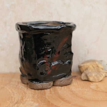 Handbuilt Ceramic Large Pot -Bonsai Flower Pot -Succulent Pot -Pot Many Uses -Fine Ceramic Ware - Original Clay Art -Small Batch Pottery 