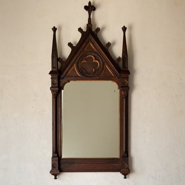 19th C. French Gothic Revival Mirror