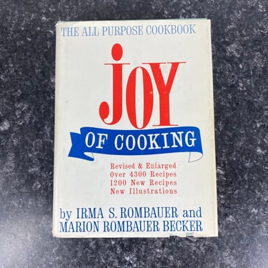 Vintage 1972 Joy of Cooking Cookbook, Hardcover 1970s Cookbook, Irma S. Rombauer, Recipe Book Vintage Cook book, 1970s Collectible Cookbook 