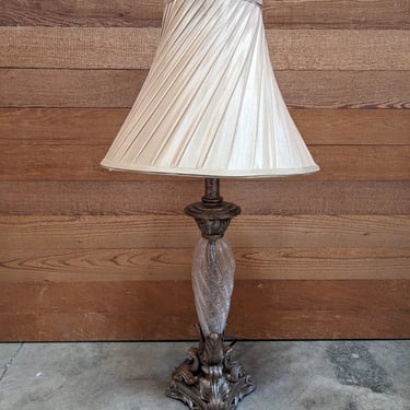 Vintage Crackle Glass Lamp