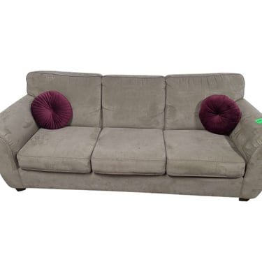 Taupe Bend Arm Couch