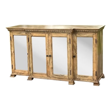 Currey and Company “Ellis” Mirrored Rustic Server Buffet 